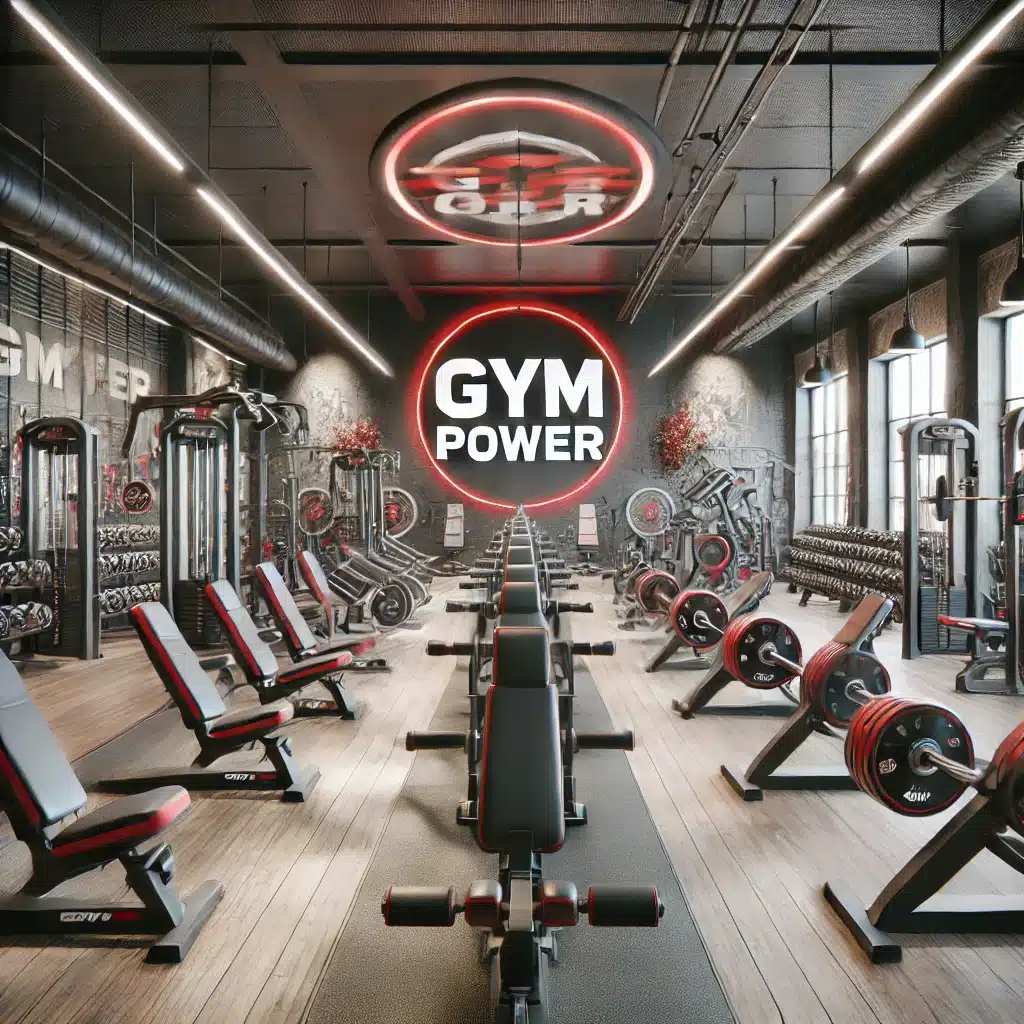 Ein Fitnessstudio mit moderne Geräte.